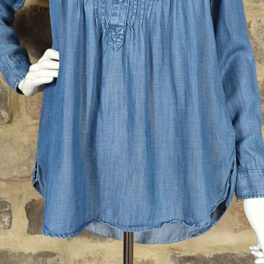 American Eagle Outfitter chambray long sleeve blouse size XS - Picture 4 of 12